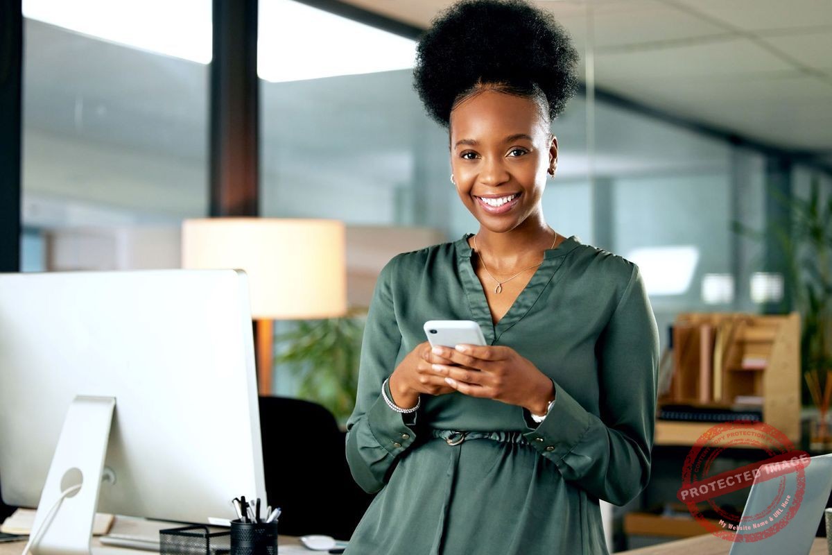 black woman after starting a tech career with digital marketing